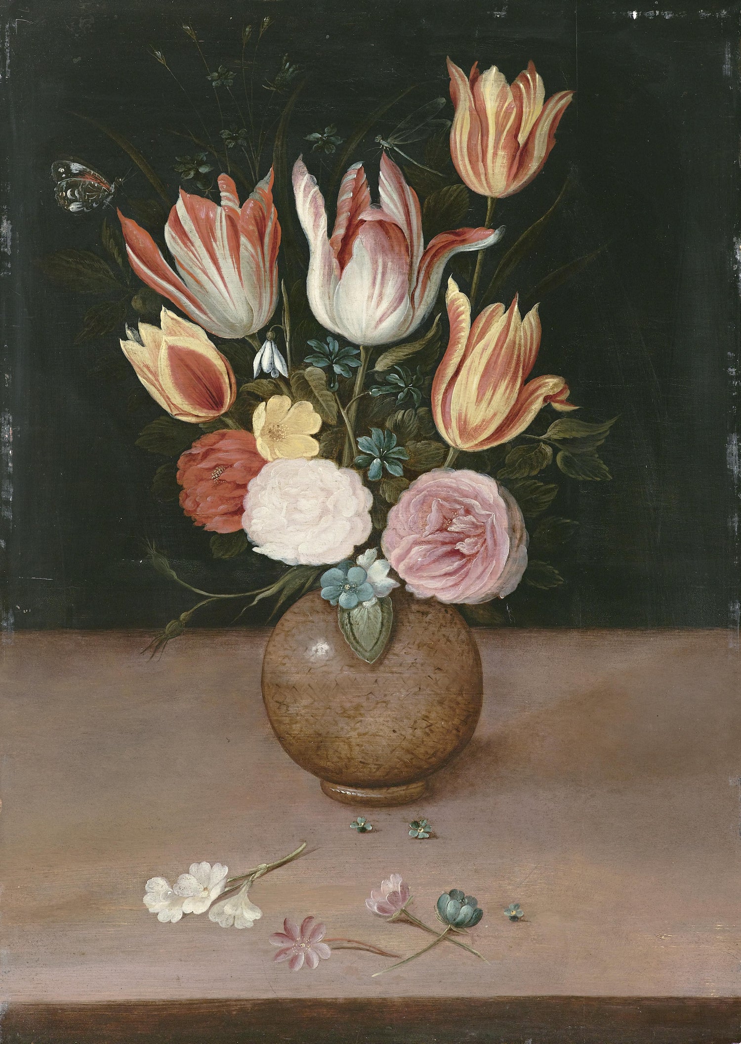 Flower in a Vase #00144 - Oil Painting Haven