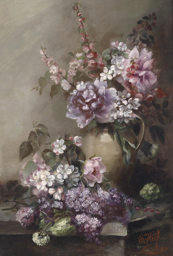 Flower in a Vase #00145 - Oil Painting Haven Oil Painting Haven