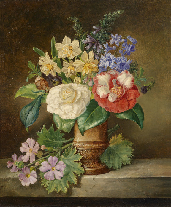 Flower in a Vase #0047 - Oil Painting Haven Oil Painting Haven