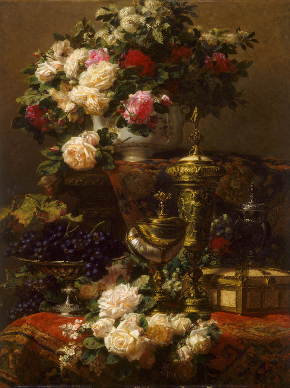 Flower in a Vase #0092 - Oil Painting Haven Oil Painting Haven