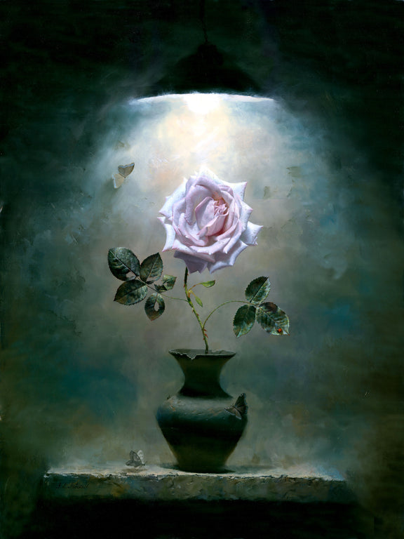 Flower in a Vase #S20057 - Oil Painting Haven Oil Painting Haven