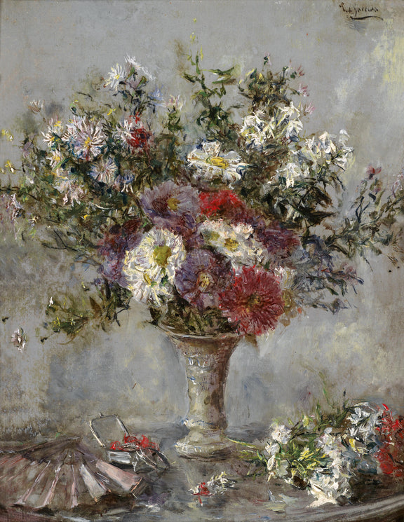 Flower in a Vase #S20075 - Oil Painting Haven Oil Painting Haven