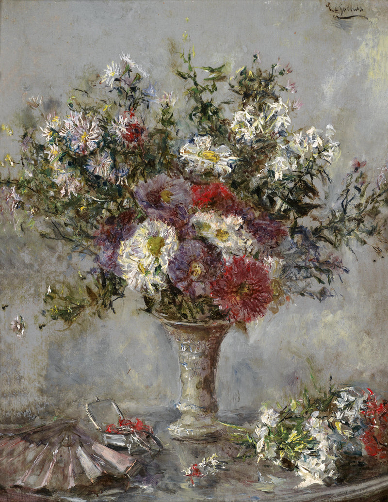 Flower in a Vase #S20075 - Oil Painting Haven Oil Painting Haven