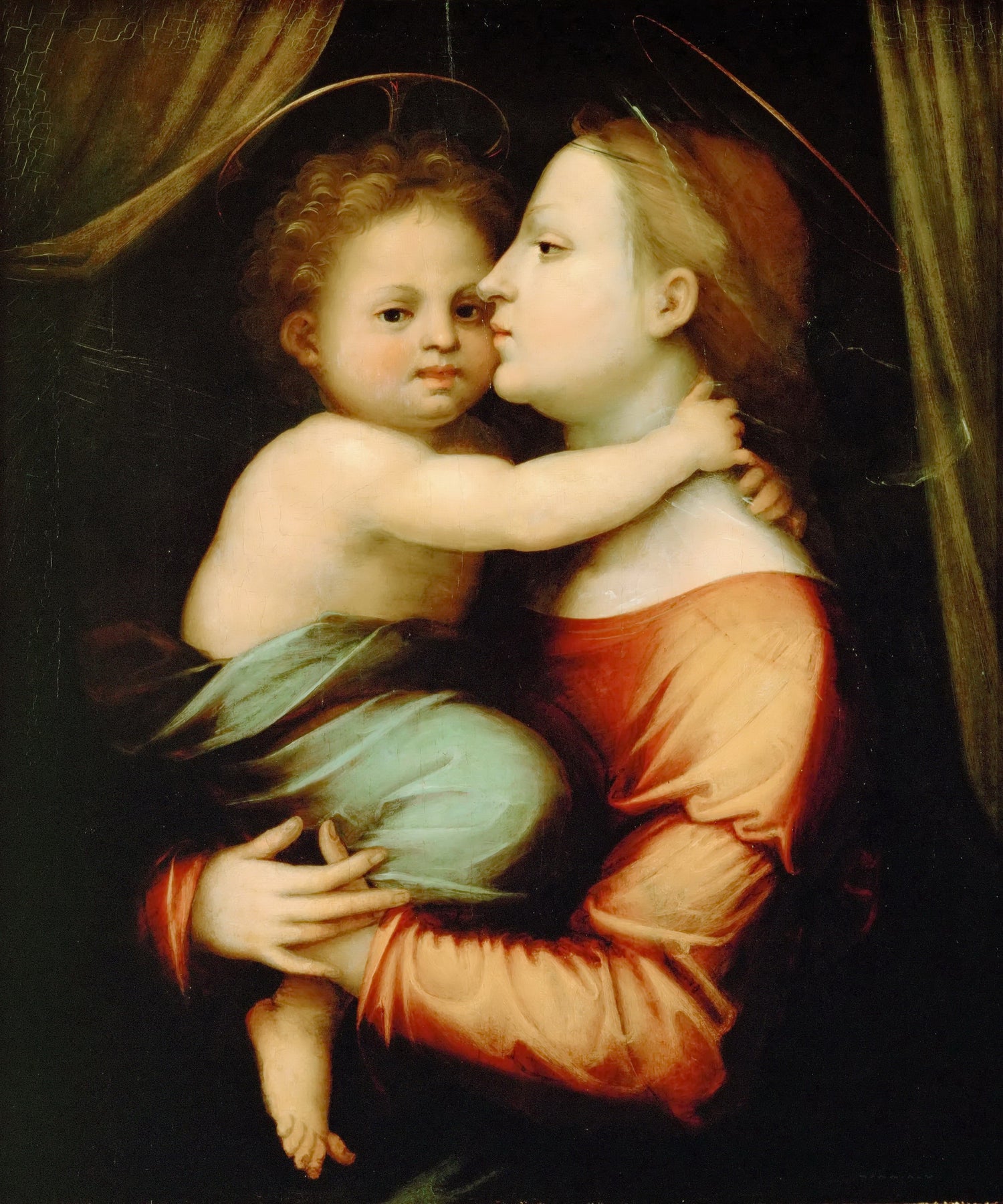 Fra Bartolomeo (1472-1517) -- Madonna and Child - Oil Painting Haven