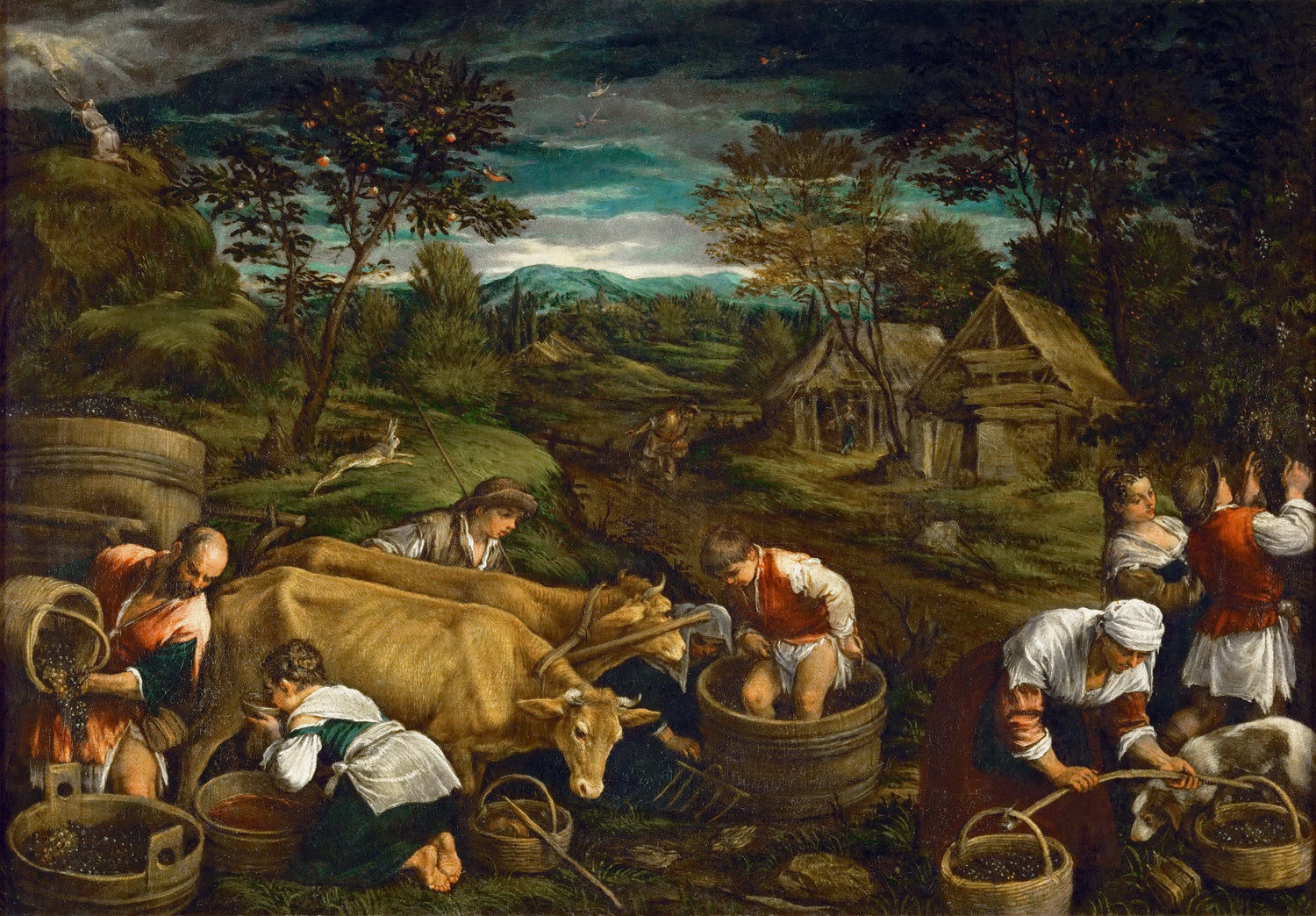 Francesco Bassano II (1549-1592) --Autumn - Oil Painting Haven