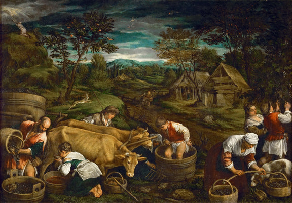 Francesco Bassano II (1549-1592) --Autumn - Oil Painting Haven Oil Painting Haven