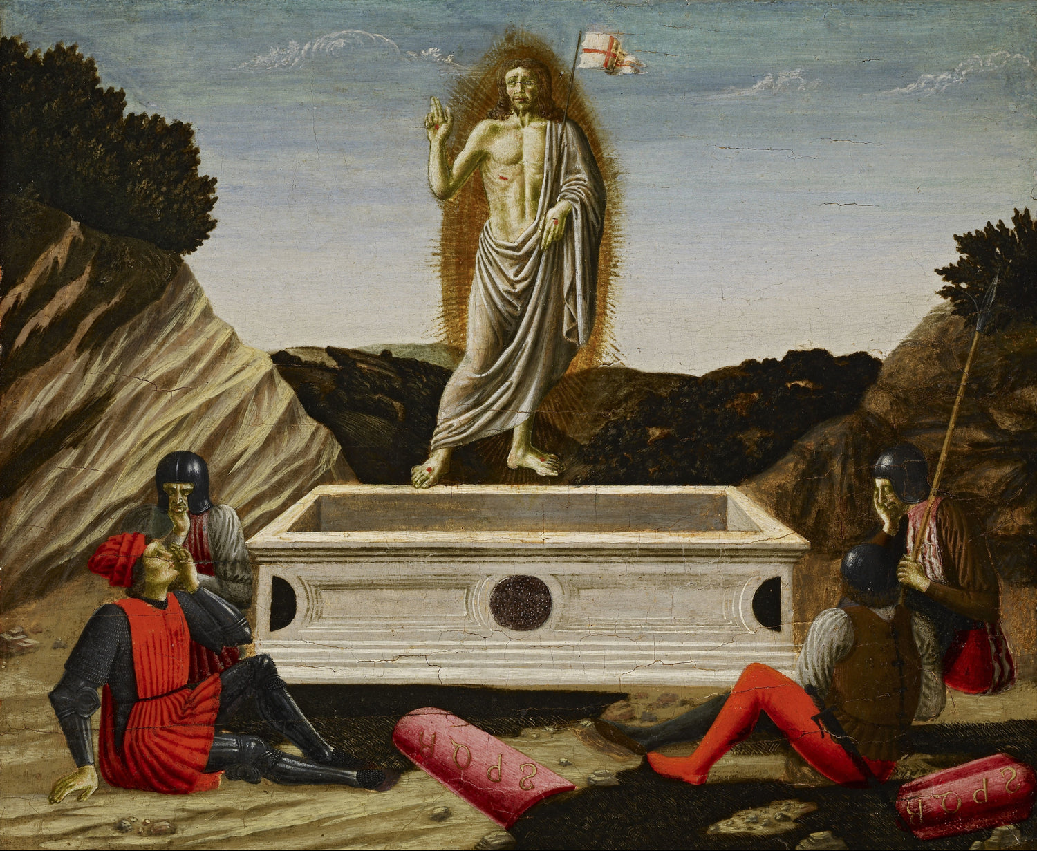 Francesco Botticini - The Resurrection, c.1465-1470 - Oil Painting Haven