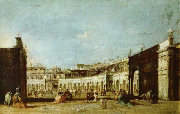 Francesco Guardi (1712-1793) -- Piazza San Marco - Oil Painting Haven Oil Painting Haven