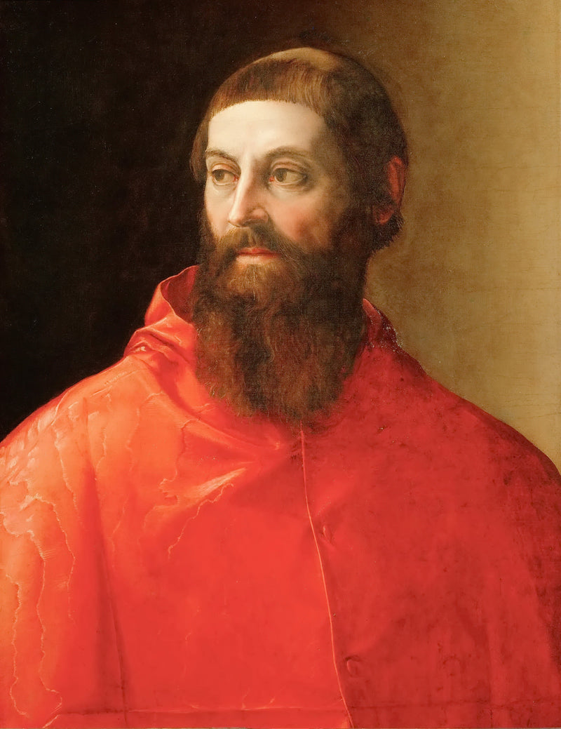 Francesco Salviati (1510-1563) -- Cardinal Rodolfo Pio - Oil Painting Haven Oil Painting Haven