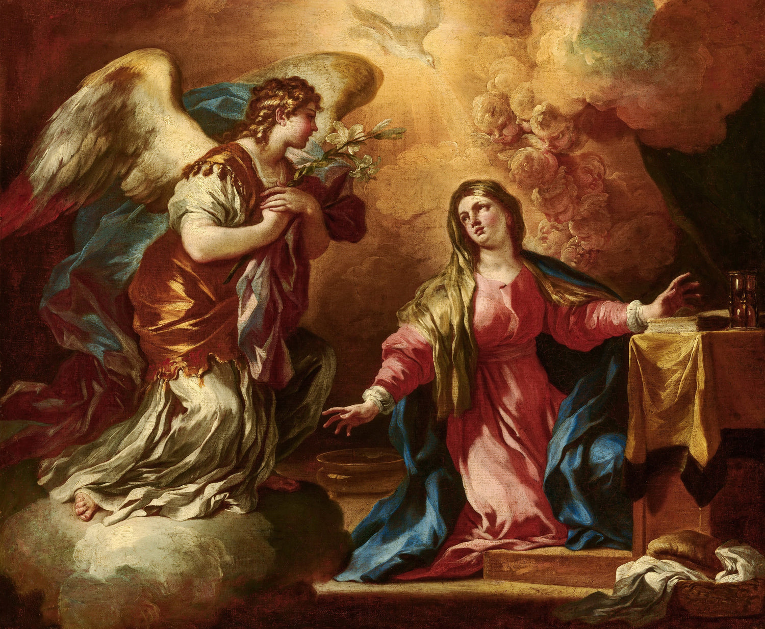 Francesco Solimena - The Annunciation - Oil Painting Haven