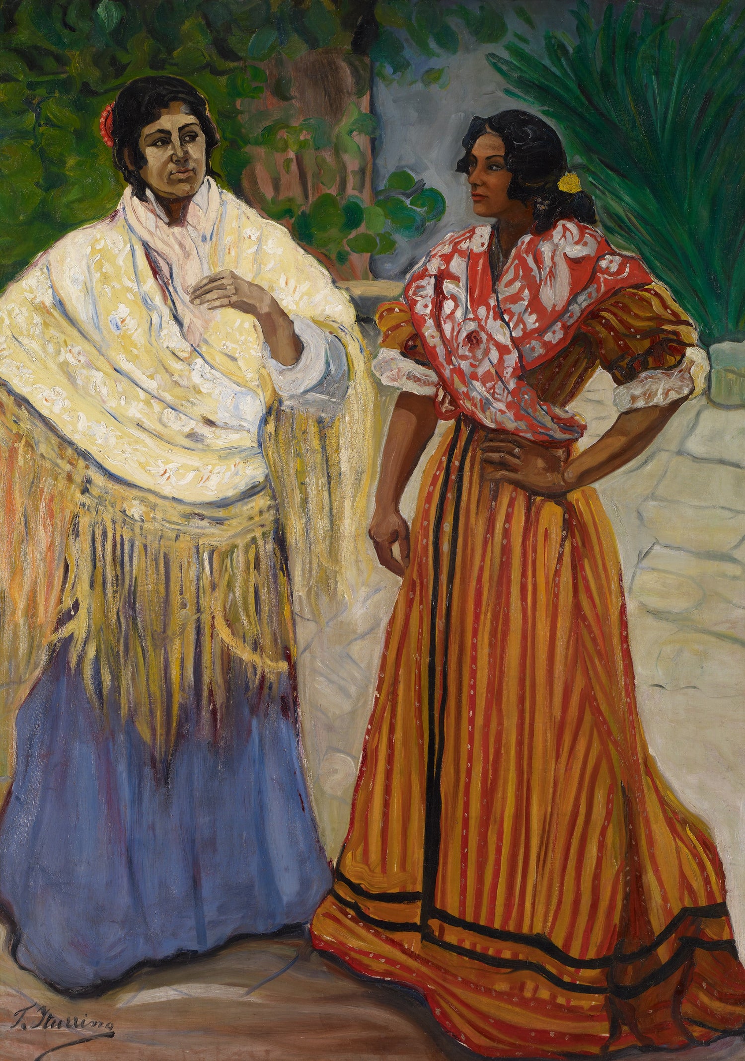 Francisco_Iturrino_Two_Gypsies - Oil Painting Haven