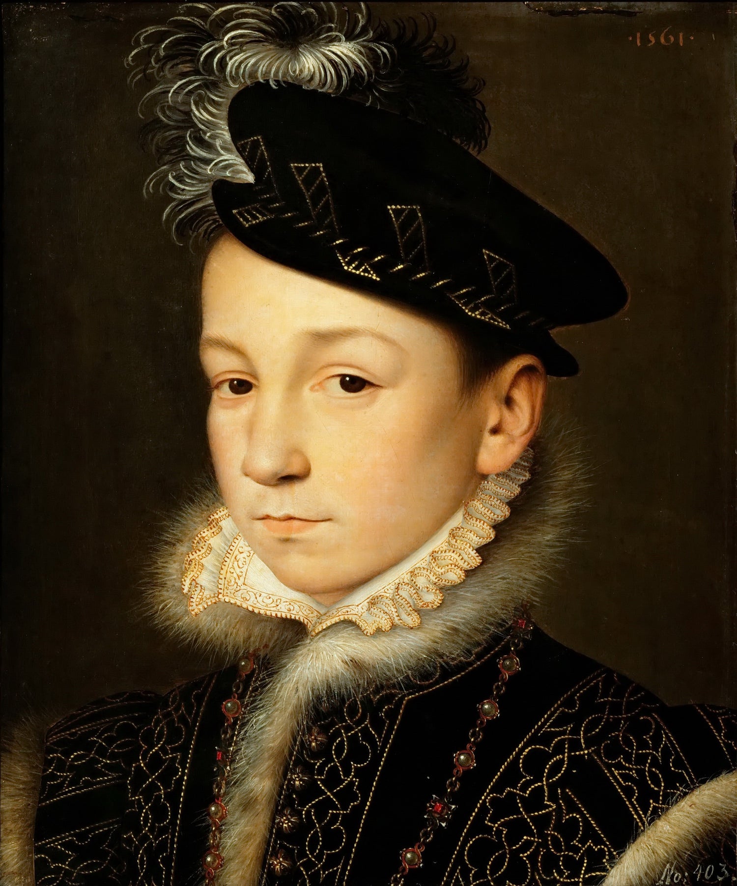 François Clouet --Charles IX of France - Oil Painting Haven