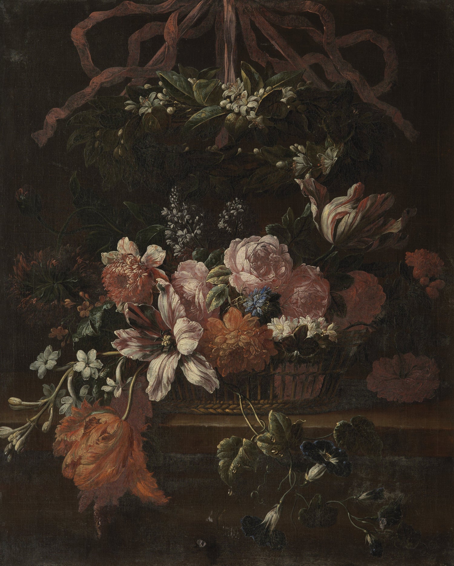 Gaspar Peter Verbruggen - Bouquet of flowers - Oil Painting Haven