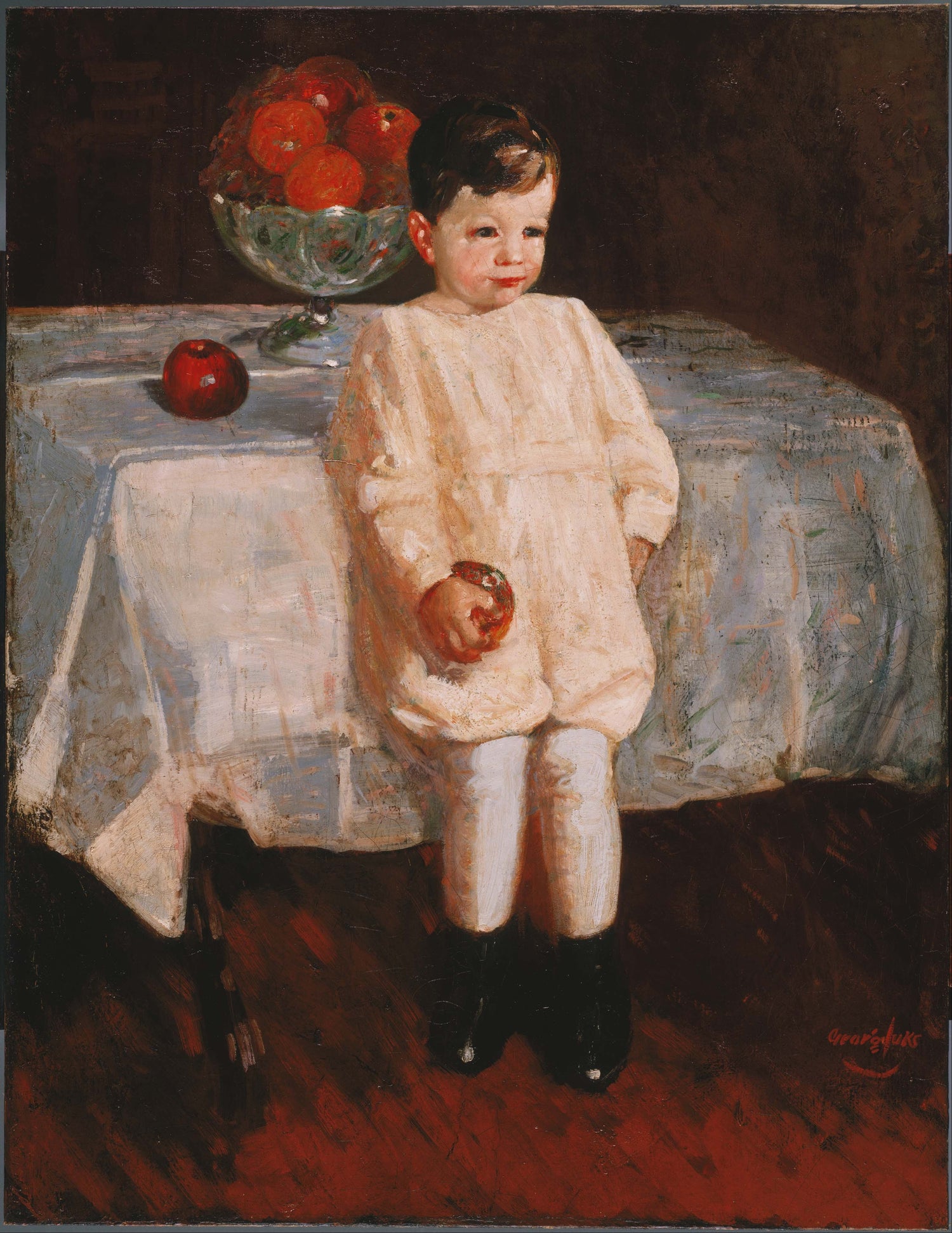 George Luks (1867–1933)-Sulky Boy - Oil Painting Haven