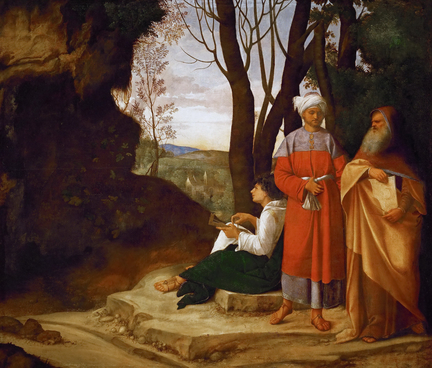 Giorgione -- Three Philosophers - Oil Painting Haven