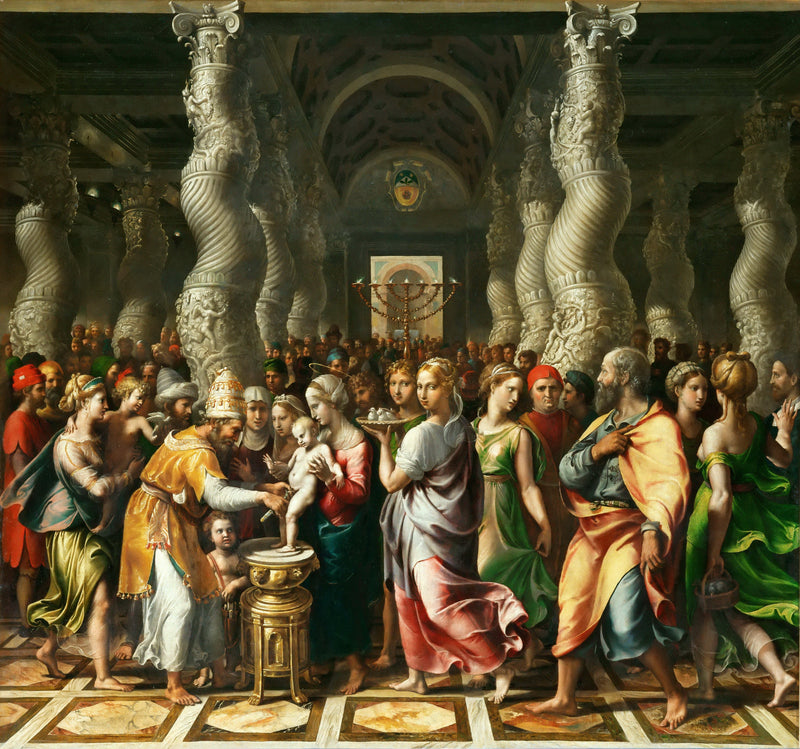 Giulio Romano (1499-1546) -- Circumcision of Christ - Oil Painting Haven Oil Painting Haven