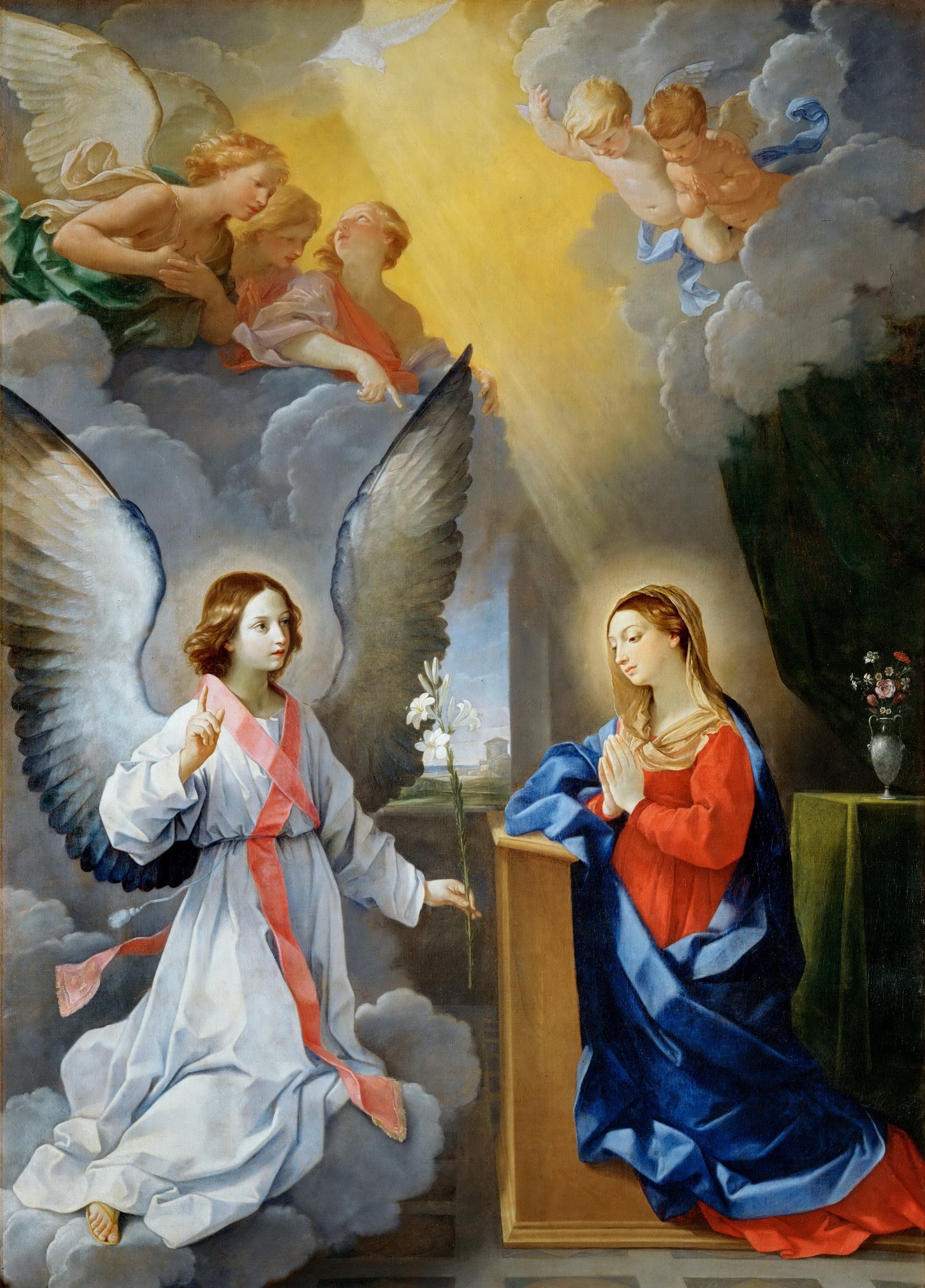 Guido Reni (1575-1642) -- Annunciation - Oil Painting Haven