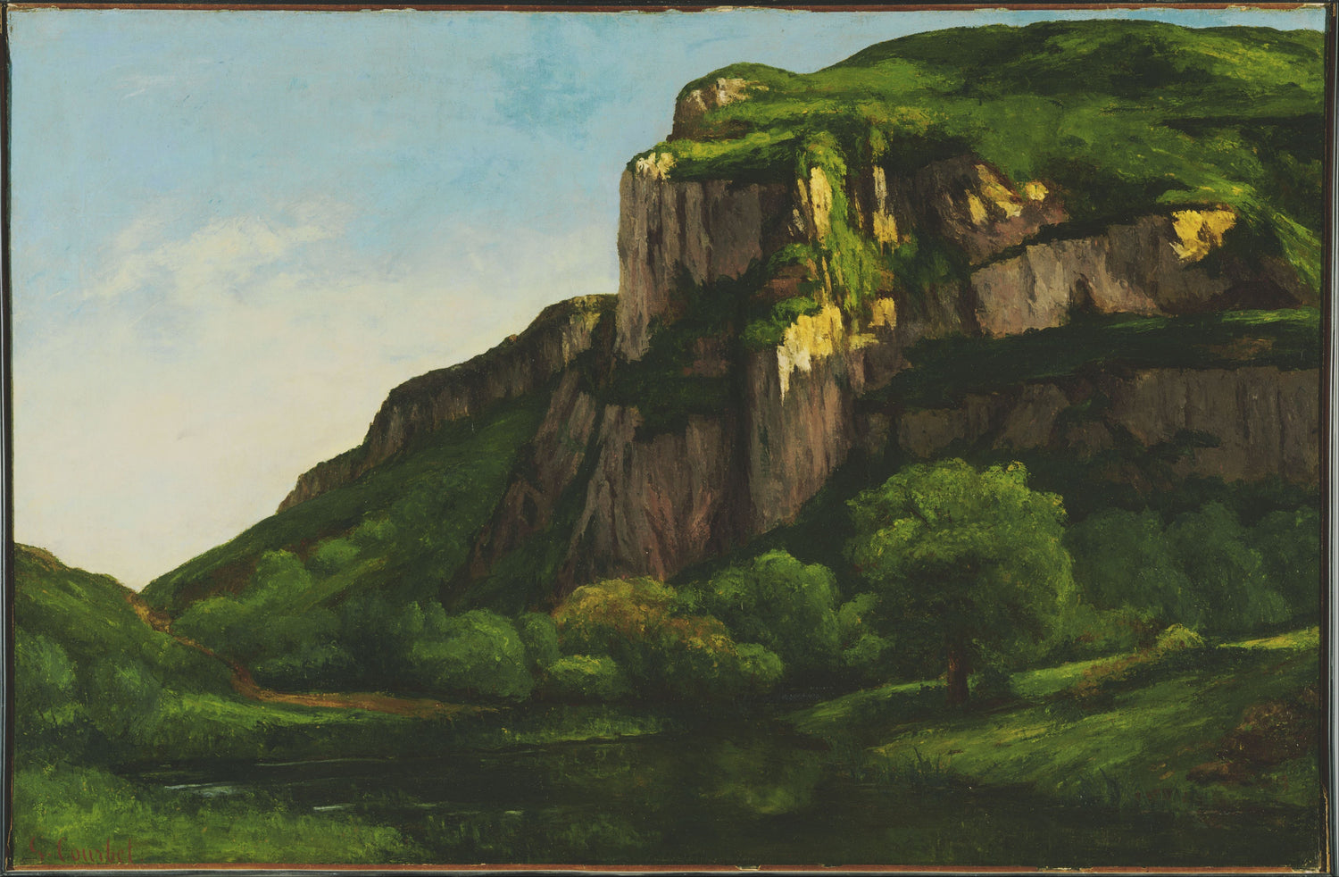 Gustave Courbet (1819–1877-Rocks at Mouthier - Oil Painting Haven