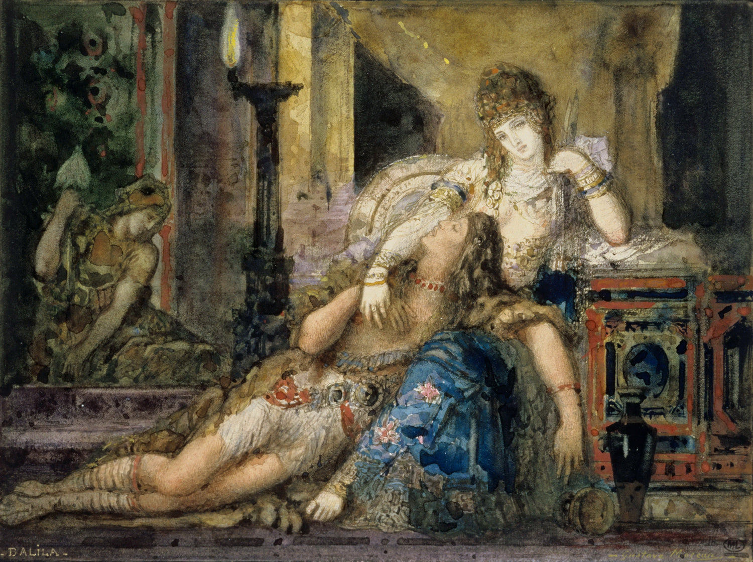 Gustave Moreau -- Samson and Delilah - Oil Painting Haven