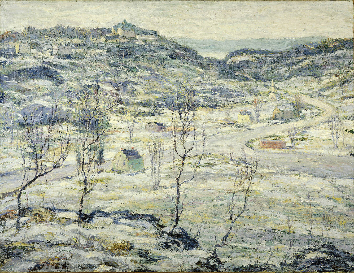 Harlem Valley, Winter, 1921 - Oil Painting Haven