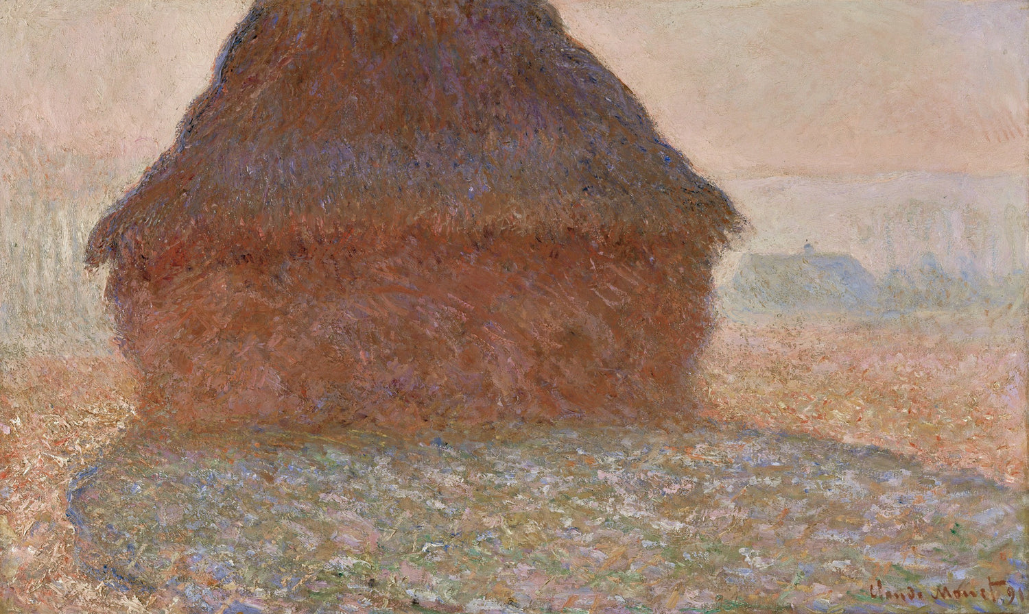 Haystack in the Sunlight, 1890 - Oil Painting Haven