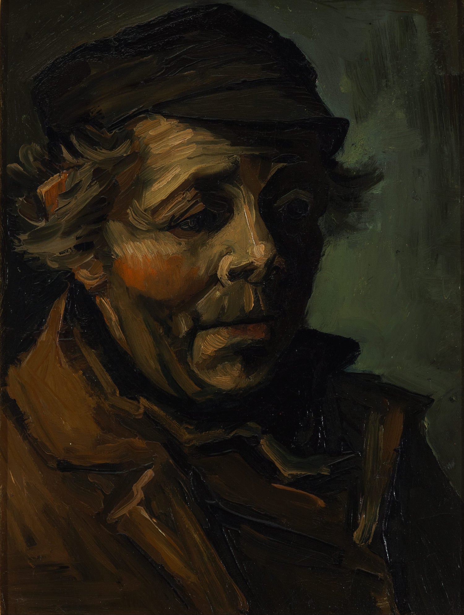 Head of a peasant 1884 - Oil Painting Haven