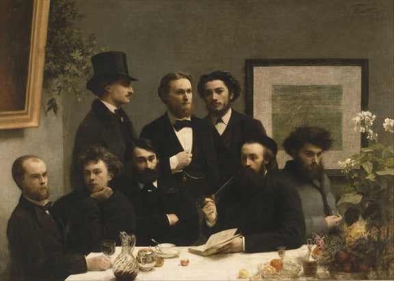 Henri_Fantin-Latour_-_By_the_Table - Oil Painting Haven Oil Painting Haven