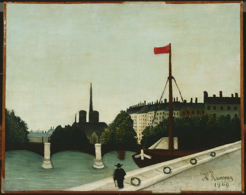 Henri Rousseau (1844–1910)-Notre Dame - Oil Painting Haven Oil Painting Haven