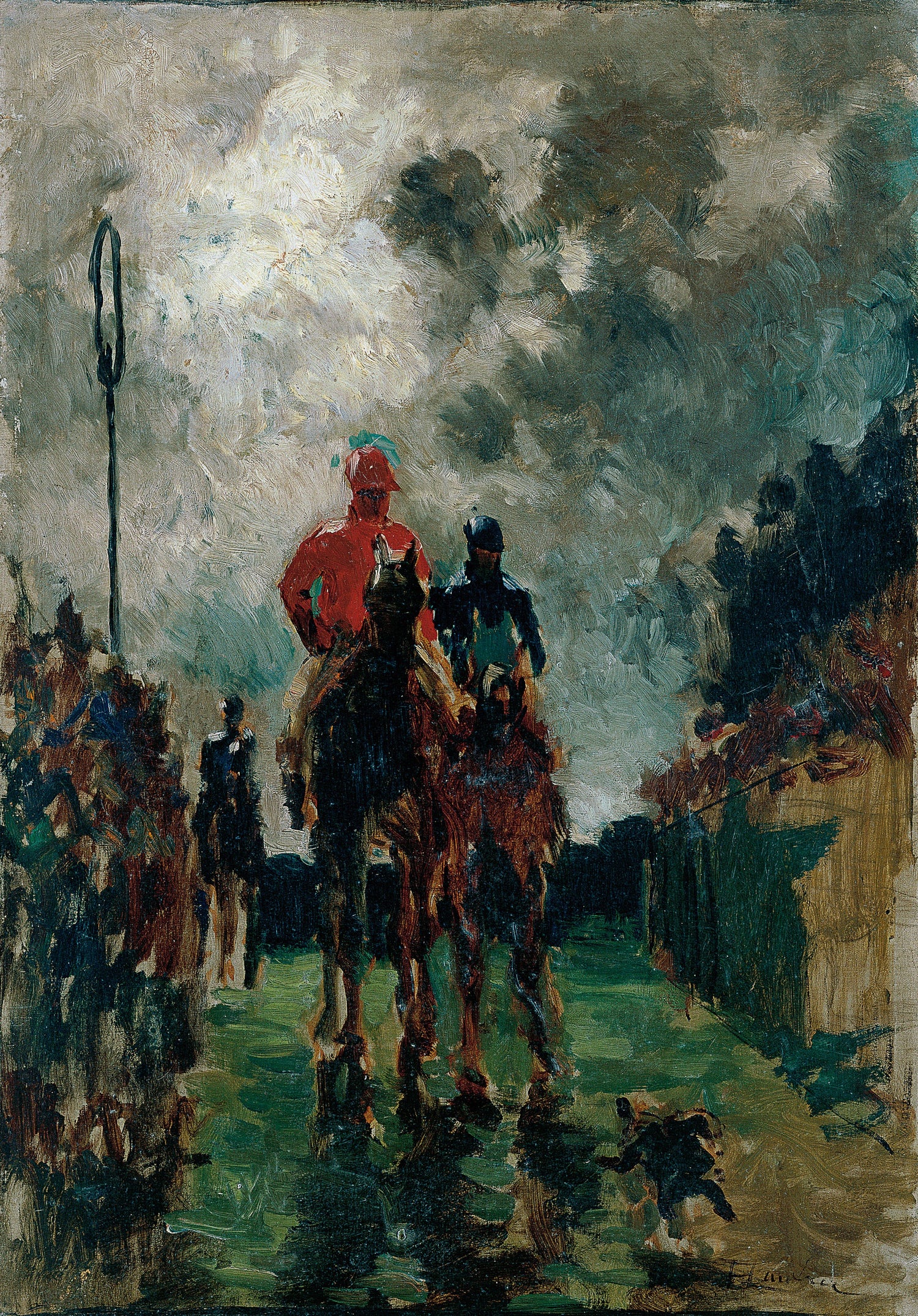 Henri_de_Toulouse-Lautrec_-_Les_jockeys - Oil Painting Haven