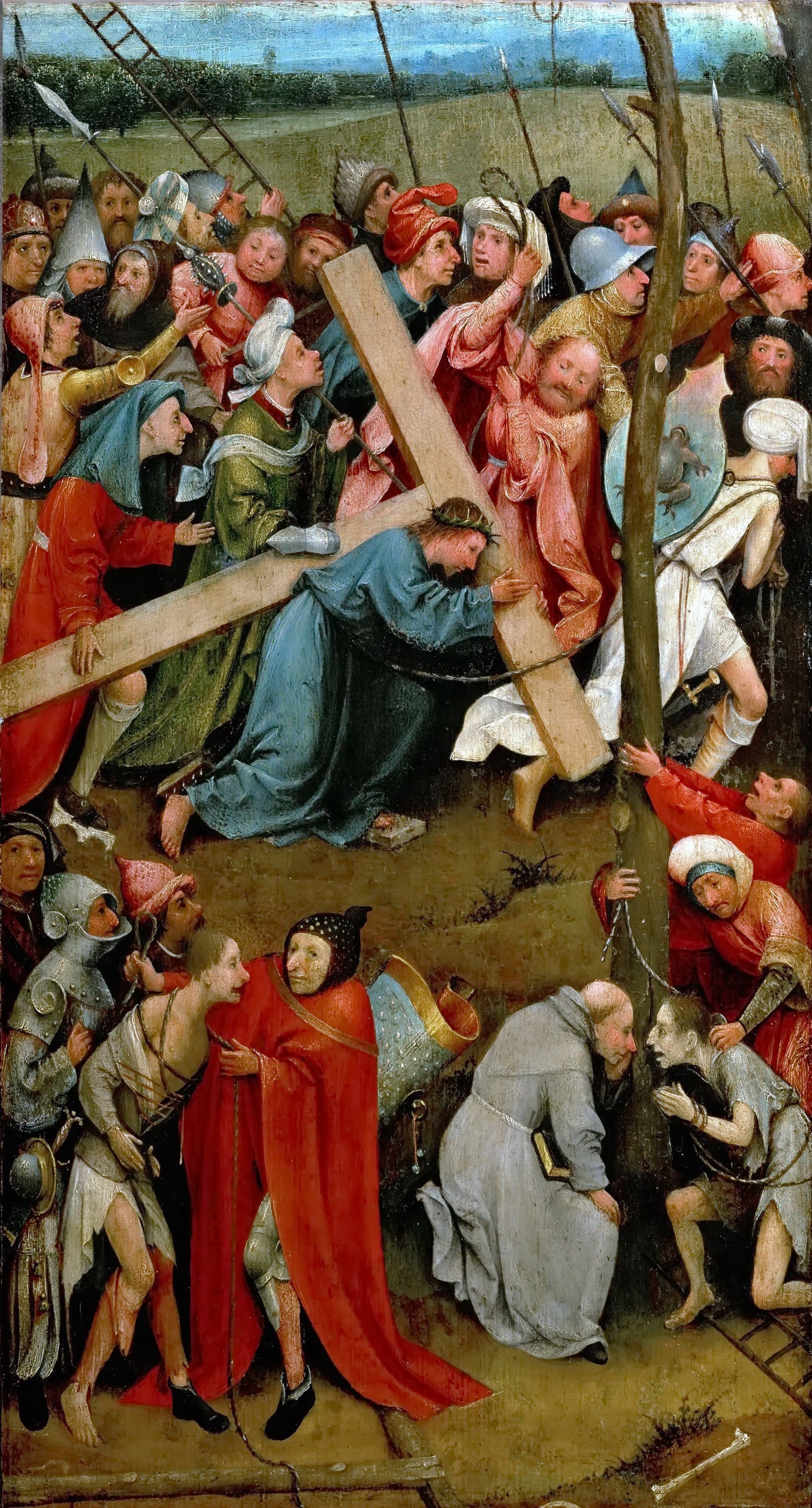 Hieronymus Bosch -- Christ Carrying the Cross - Oil Painting Haven