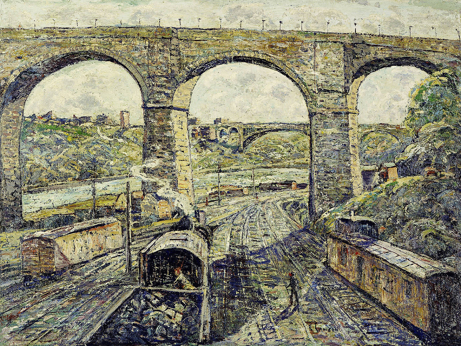 High Bridge, 1934 - Oil Painting Haven