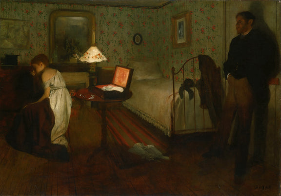 Hilaire-Germain-Edgar Degas, French, 1834-1917 -- Interior - Oil Painting Haven Oil Painting Haven