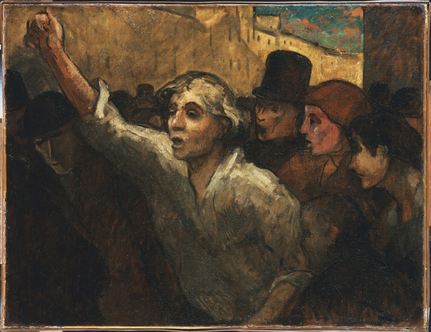 Honoré Daumier (1808–1879)-The Uprising - Oil Painting Haven