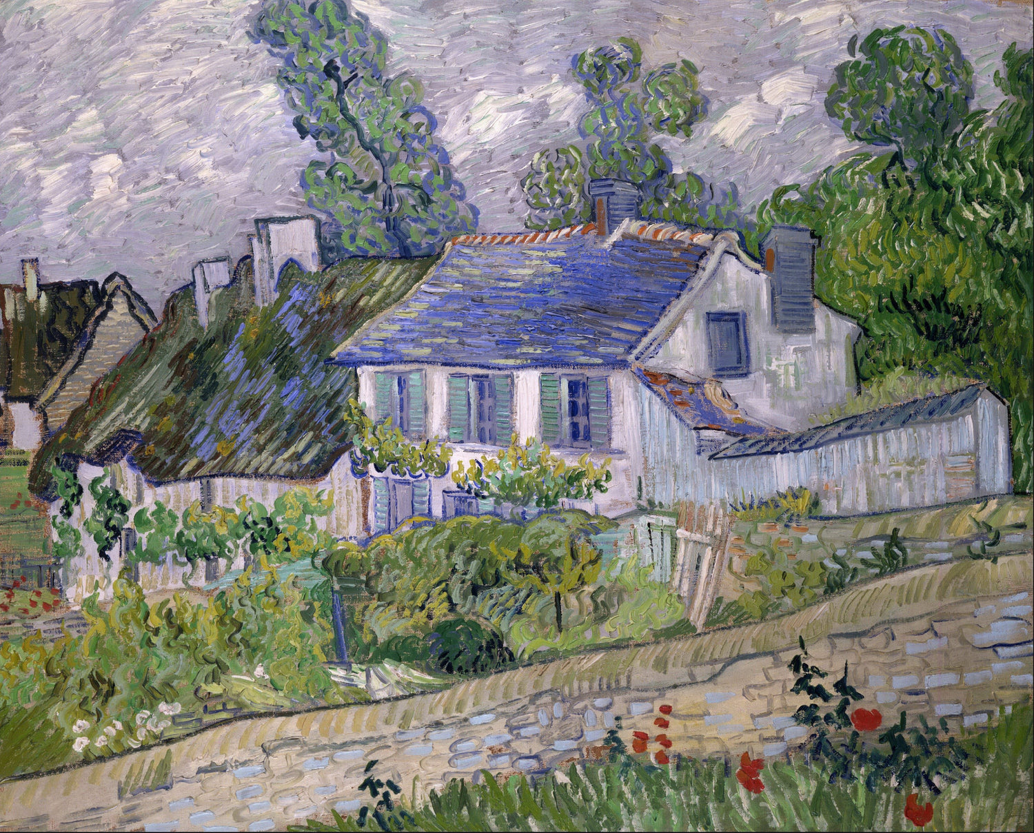 Houses in Auvers - Oil Painting Haven