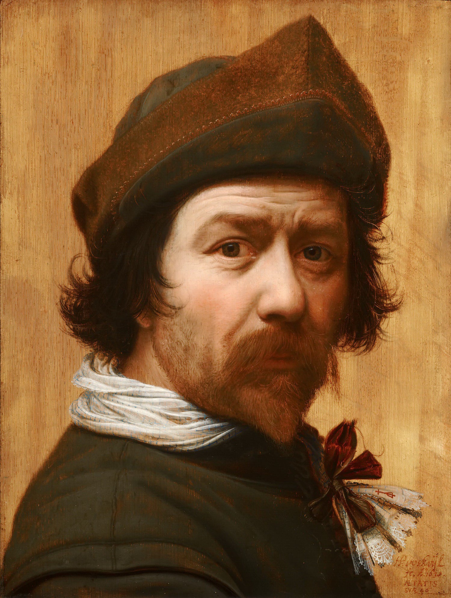 Huygh Pietersz Voskuyl - Self-Portrait - Oil Painting Haven