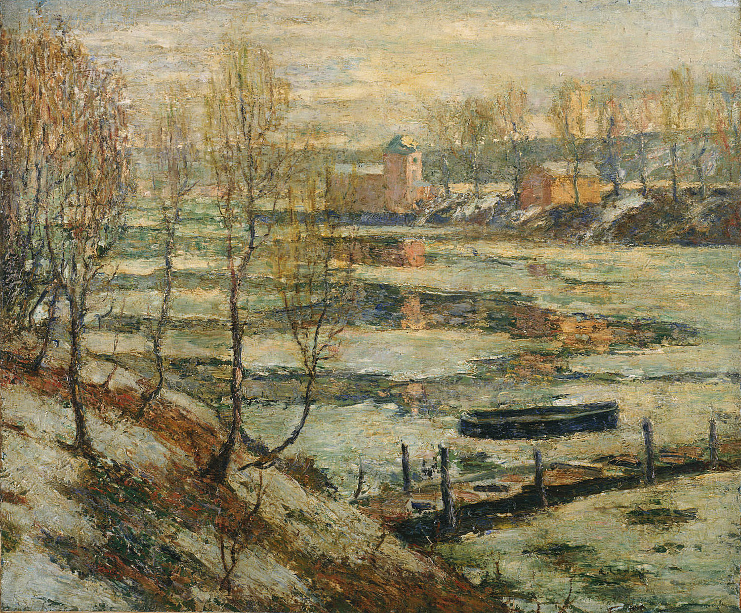 Ice in the River, 1907 - Oil Painting Haven