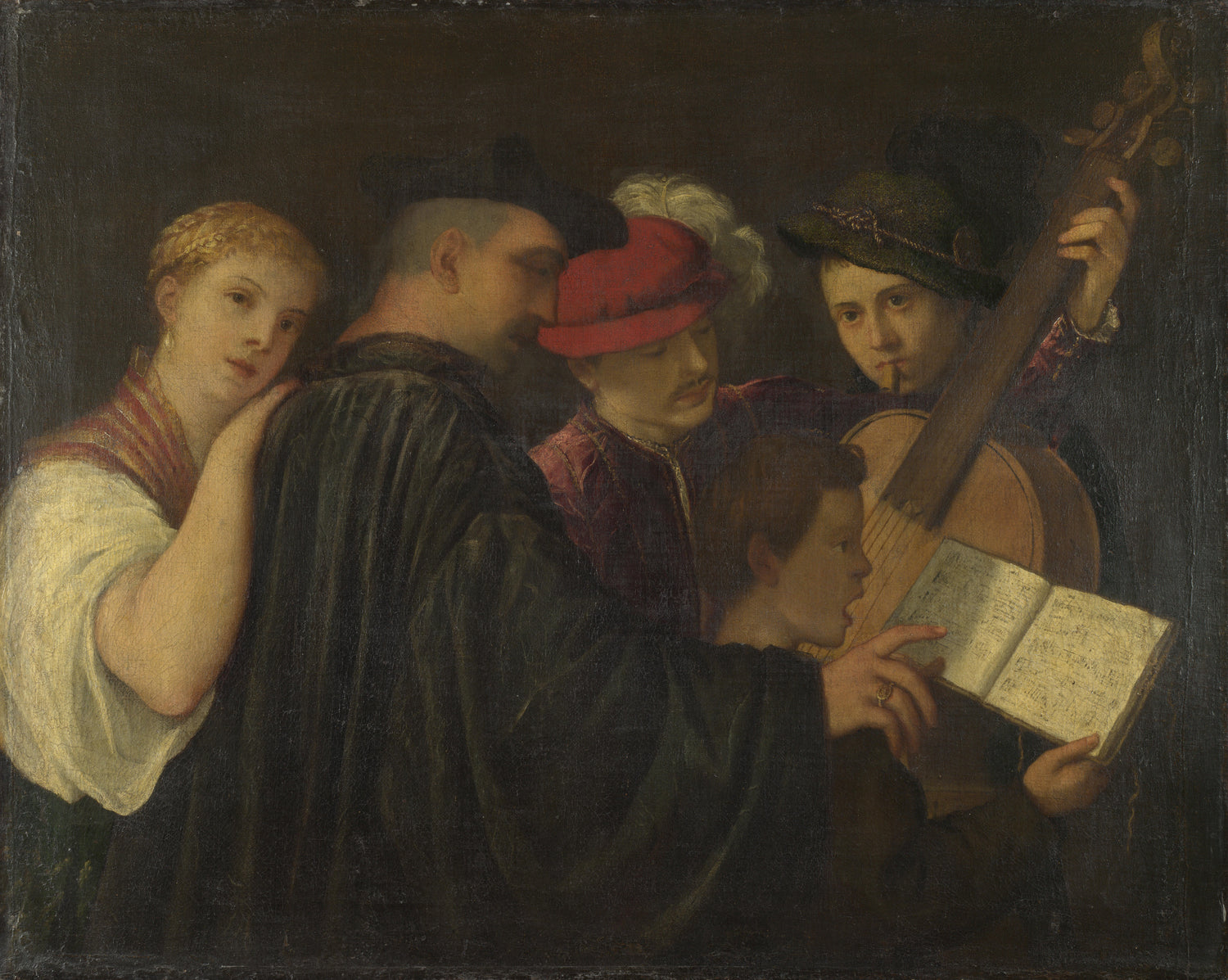 Imitator of Titian - A Concert - Oil Painting Haven