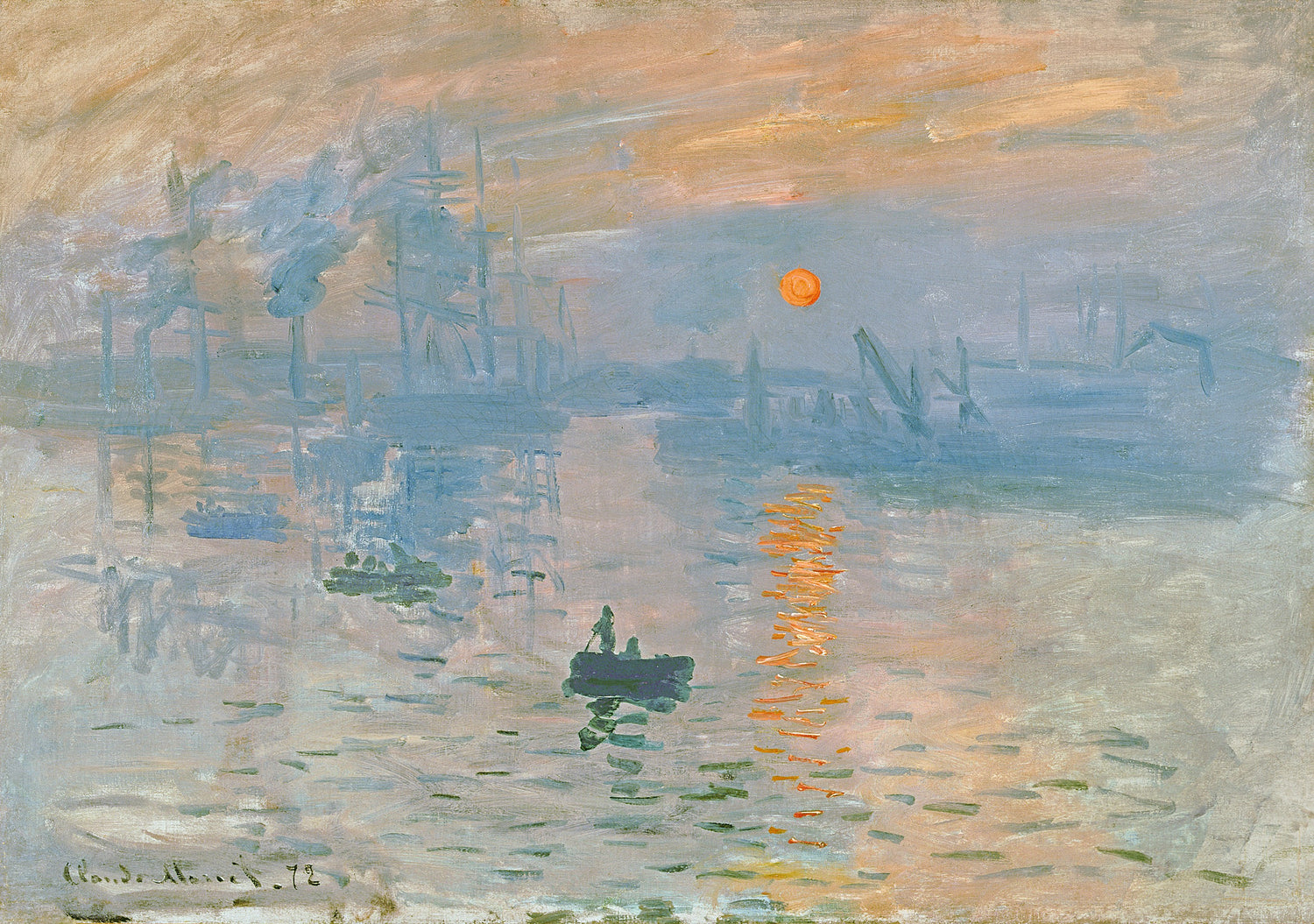 Impression, Sunrise, 1872 - Oil Painting Haven