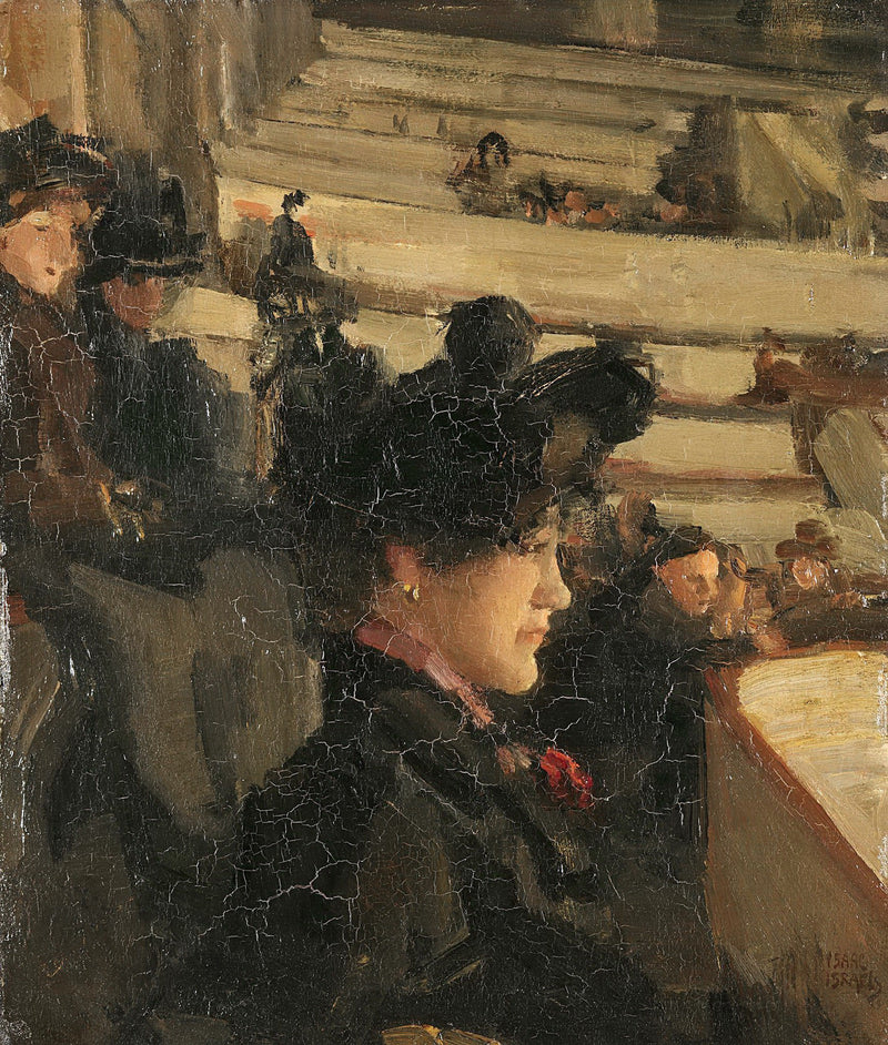 Israels, Isaac -- In het theater, 1890-1922 - Oil Painting Haven Oil Painting Haven