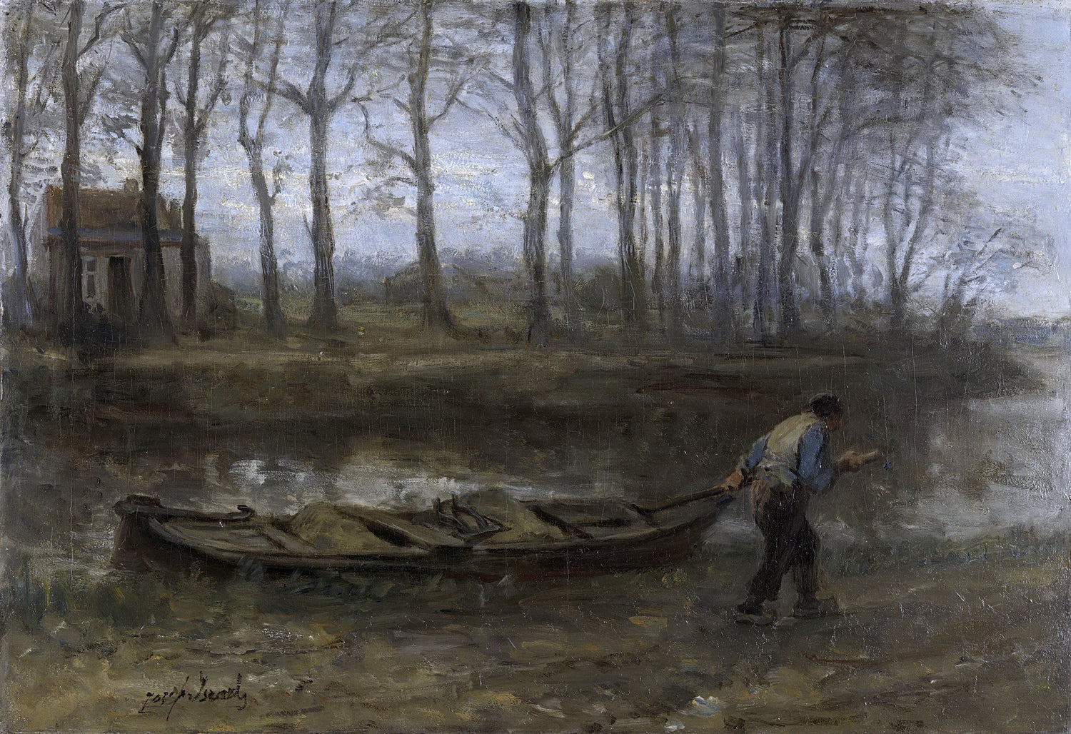 Israëls, Jozef -- De zandschipper, 1887.jpeg - Oil Painting Haven