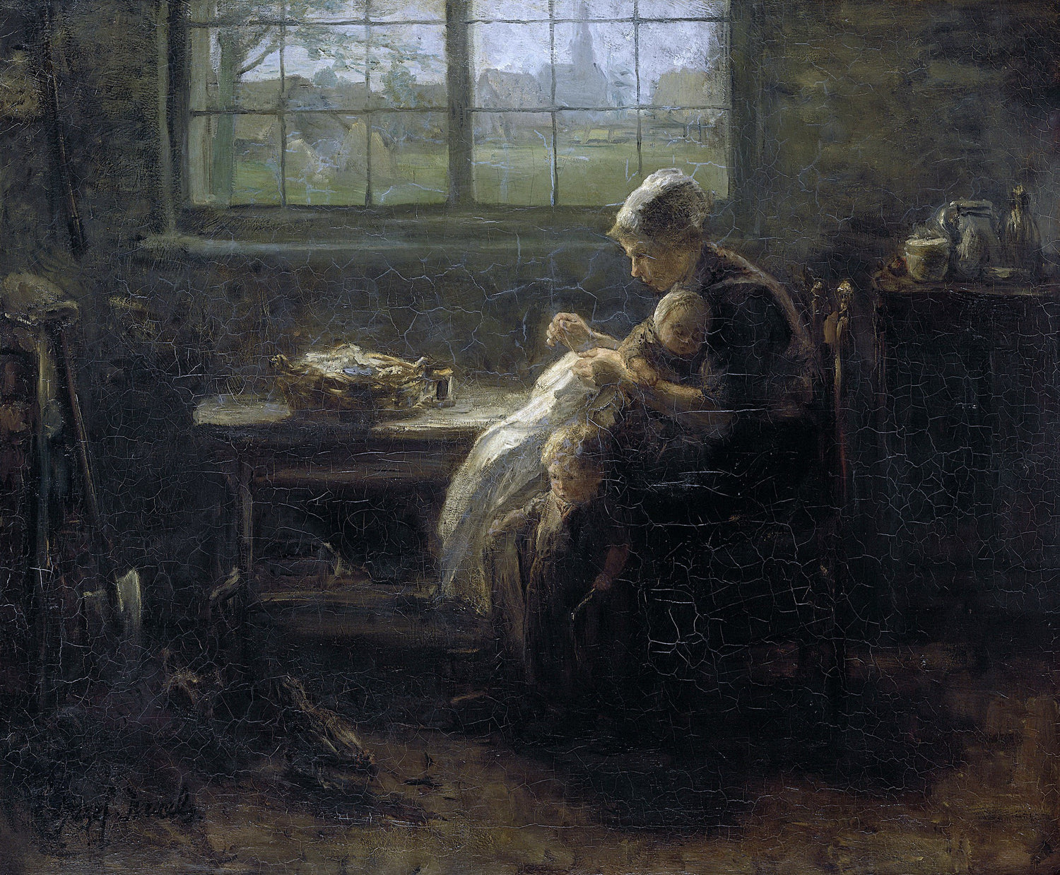 Israëls, Jozef -- Moederweelde, 1890 - Oil Painting Haven