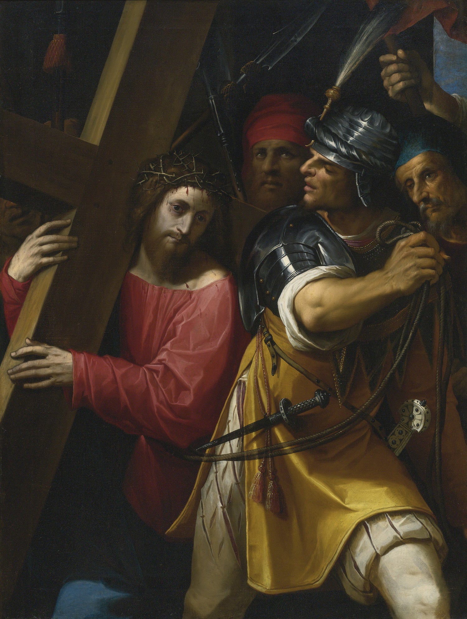 JACOPO LIGOZZI-CHRIST CARRYING THE CROSS - Oil Painting Haven