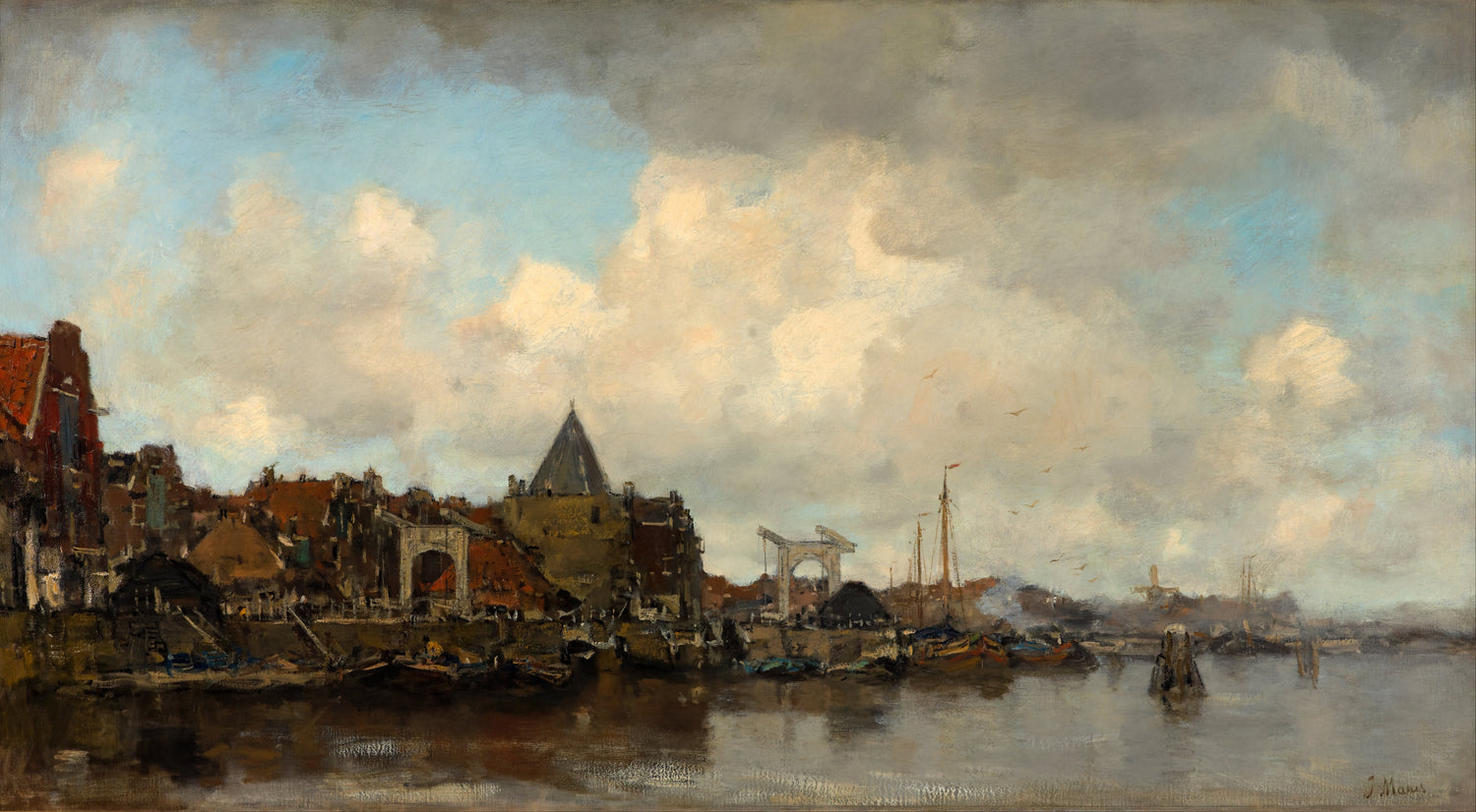 Jacob_Maris_-_The_Schreierstoren - Oil Painting Haven