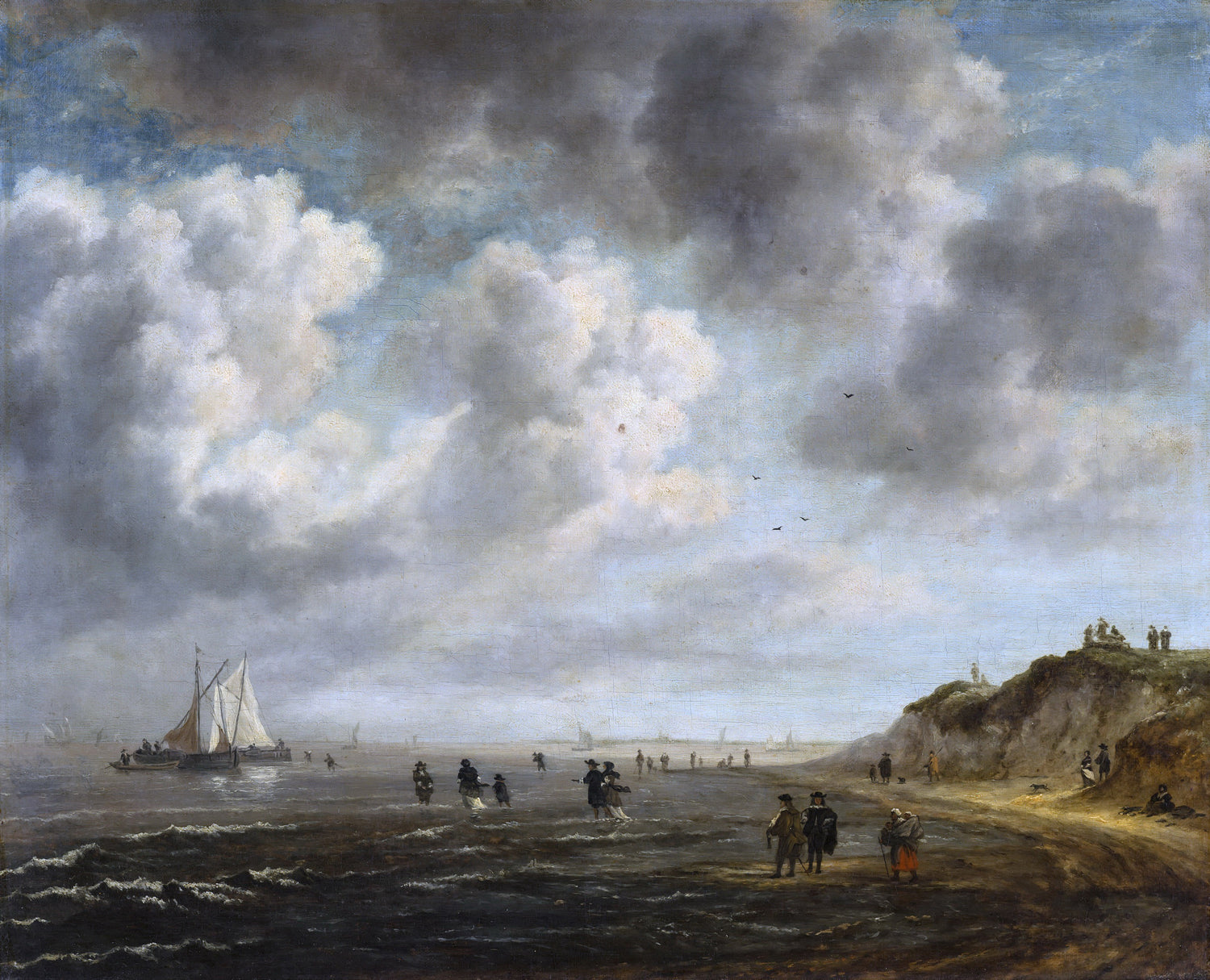 Jacob van Ruisdael (after) - Beach View - Oil Painting Haven