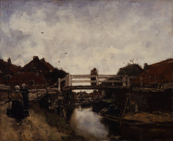 Jacobus Hendrikus Maris - The Bridge, 1885 - Oil Painting Haven Oil Painting Haven