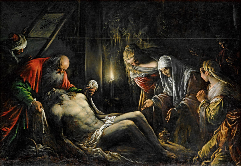 Jacopo Bassano il Vecchio (c.1510-1592) -- Deposition - Oil Painting Haven Oil Painting Haven