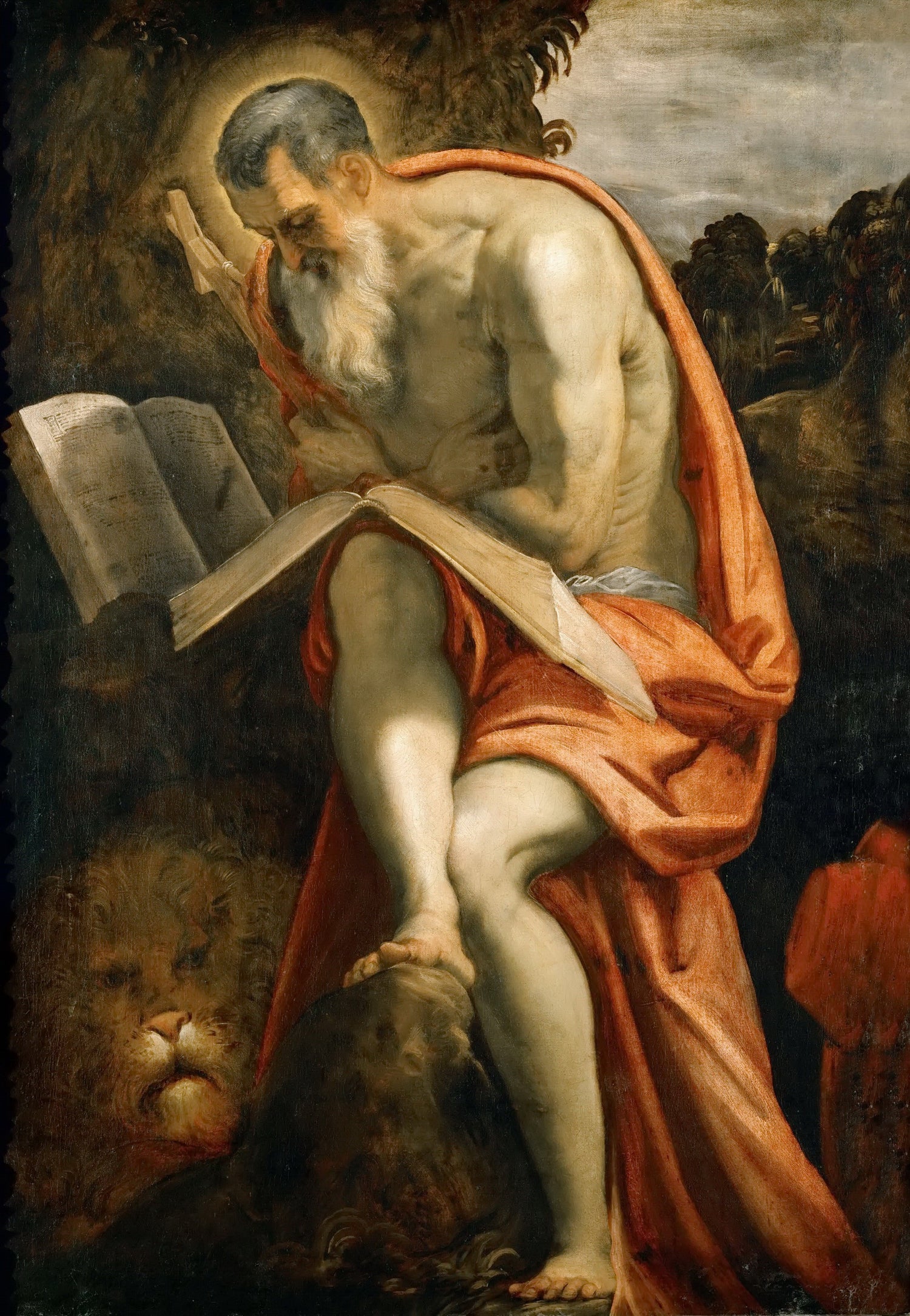 Jacopo Tintoretto -- Saint Jerome - Oil Painting Haven