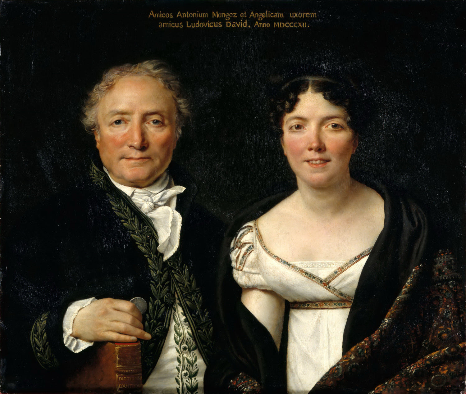 Jacques-Louis David-Mr. and Mrs. Antoine Mongez - Oil Painting Haven