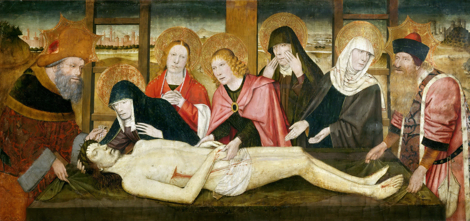 Jaime Huguet (1412-1492) -- Lamentation - Oil Painting Haven