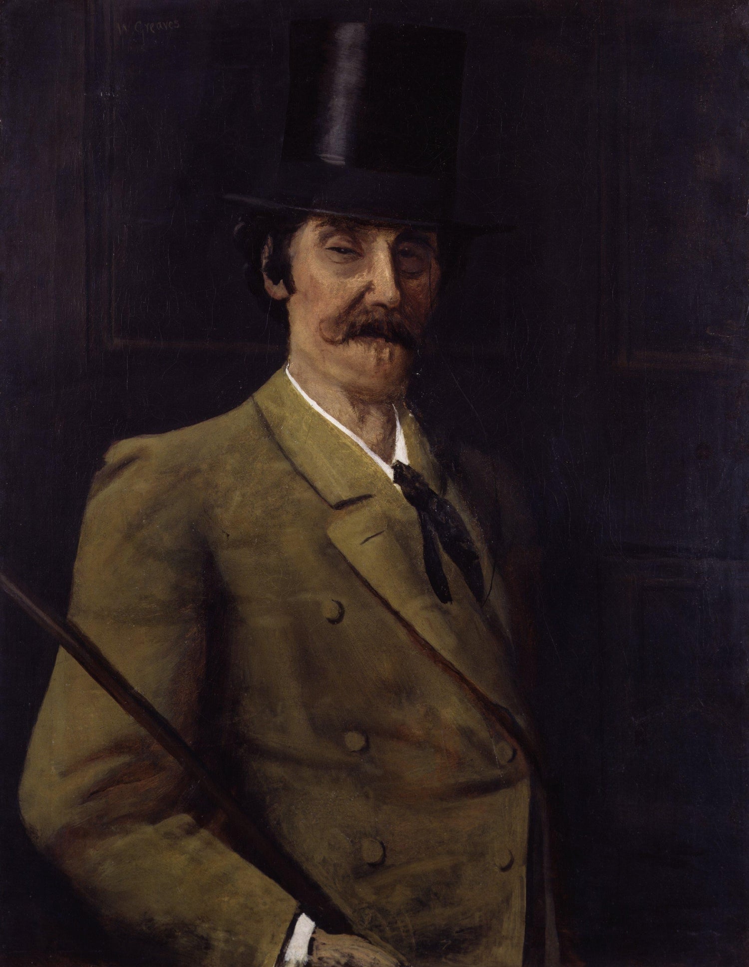 James_Abbott_McNeill_Whistler_by_Walter_Greaves - Oil Painting Haven